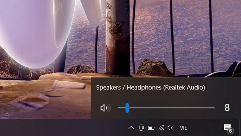 Thanh &acirc;m lượng cũ từ Windows 10 trở về trước