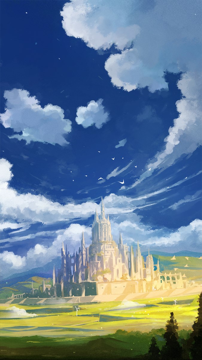 Phong cảnh anime với bầu trời đây sắc màu | Anime scenery wallpaper,  Scenery wallpaper, Anime scenery