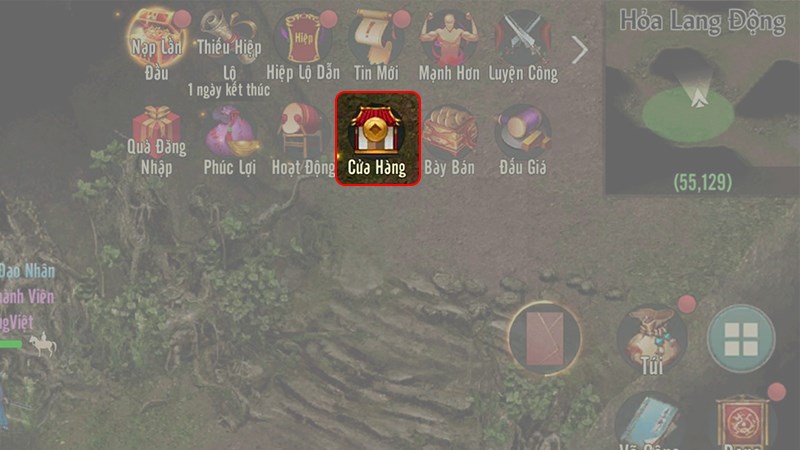 Vào cửa hàng