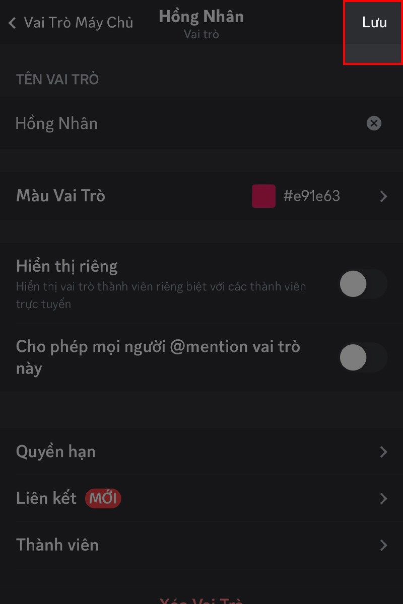 Đổi màu tên Discord trên điện thoại bước 7