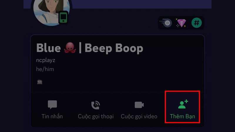 Kết bạn qua m&aacute;y chủ tr&ecirc;n điện thoại bước 4