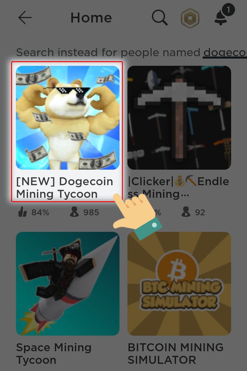 Chọn Dogecoin Mining Tycoon