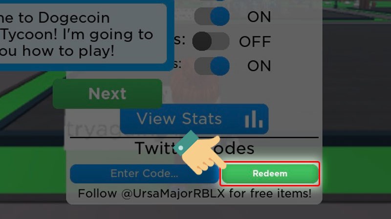 Nhấn Redeem