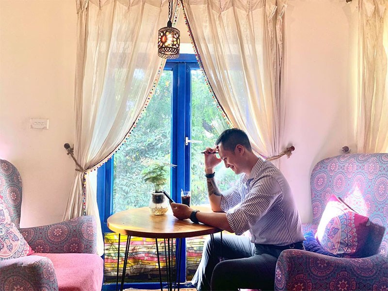 Quán có phong cách decor độc đáo 