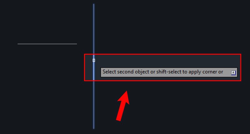 Cách nối hai đoạn thẳng giữ nguyên góc nhọn với lệnh bo tròn góc trong CAD