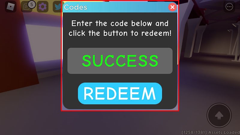 Hệ thống sẽ thông báo bạn đã nhập code thành công