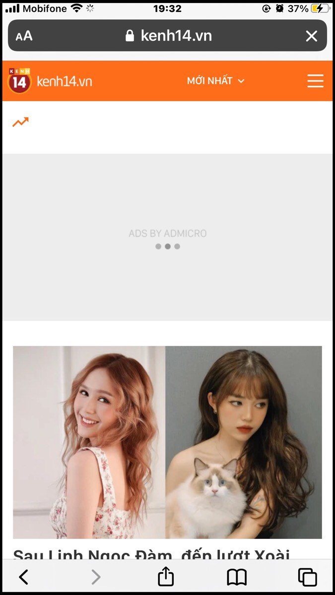 Truy cập v&agrave;o website bạn muốn chuyển sang chế độ m&aacute;y t&iacute;nh