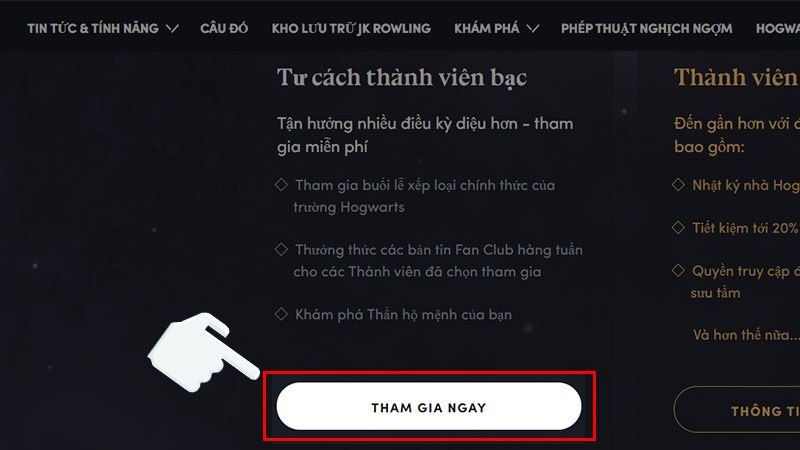 Nhấn chọn mục Tham gia ngay.