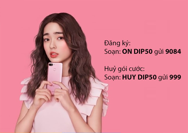 Cú pháp đăng ký, huỷ cú pháp DIP50 MobiFone