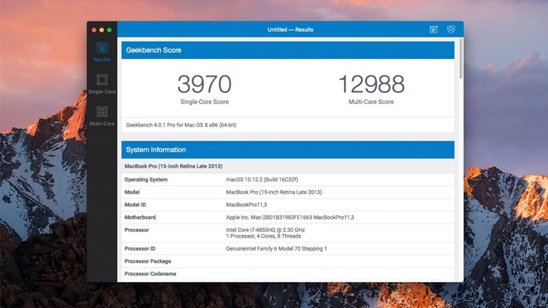 &Yacute; nghĩa của điểm Geekbench