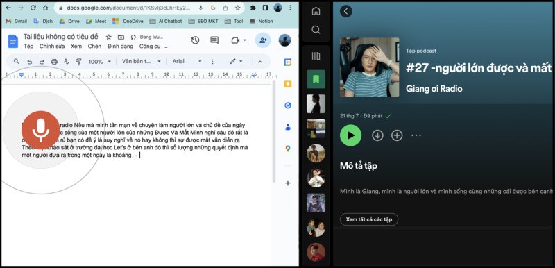 Bắt đầu ghi &acirc;m tập Podcast