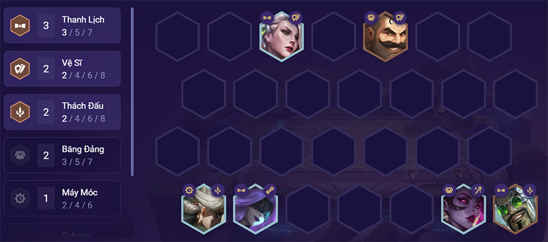 Đội h&igrave;nh giữa trận