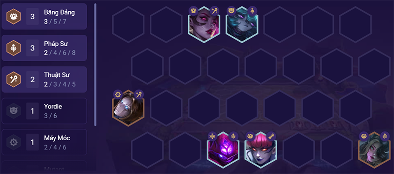 Đội h&igrave;nh giữa trận