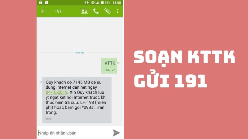 C&aacute;ch kiểm tra bằng tin nhắn SMS 