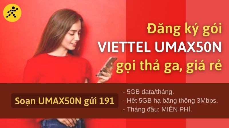 VIETTEL UMAX50N, gọi thả ga, gi&aacute; rẻ