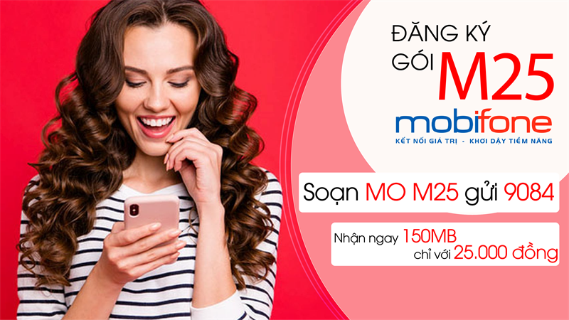 Đăng ký gói M25 MobiFone