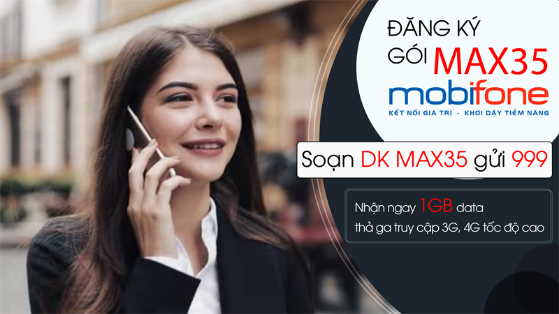 Đăng ký gói MAX35 MobiFone