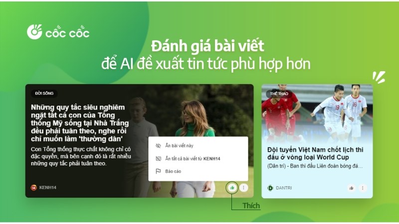 Bạn nên ưu tiên lựa chọn Cốc Cốc cho các thông tin Việt Nam