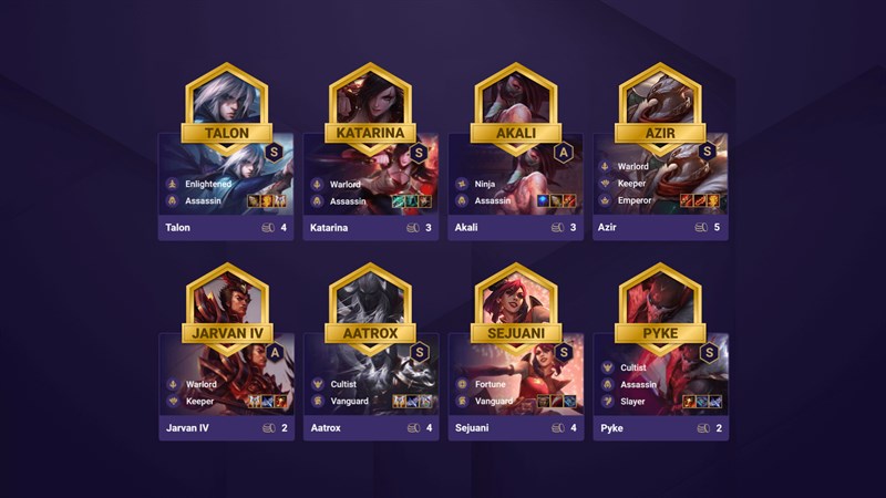 Đội h&igrave;nh Thần T&agrave;i S&aacute;t Thủ DTCL M&ugrave;a 4.5