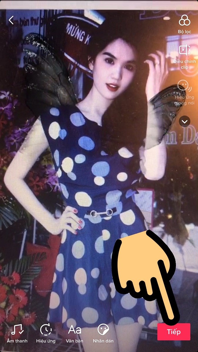 Nhấn nút Tiếp