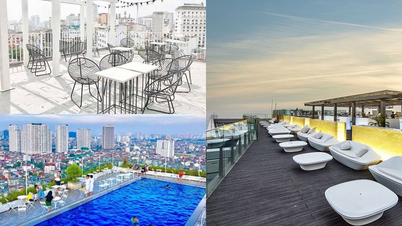 Top 10 quán Cafe Rooftop, Rooftop bar Hà Nội cực chill, view cực đẹp