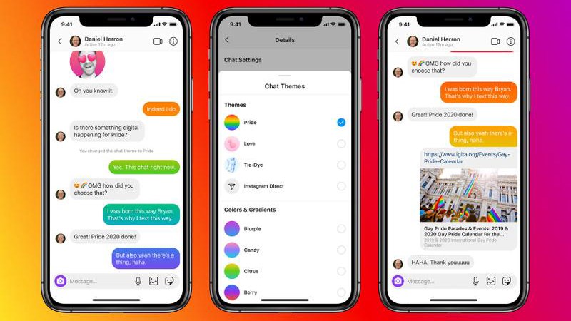 C&aacute;ch đổi giao diện nhắn tin tr&ecirc;n Instagram