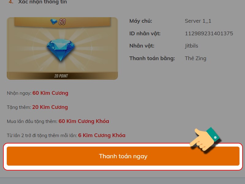 Thanh toán ngay Thanh toán ngay