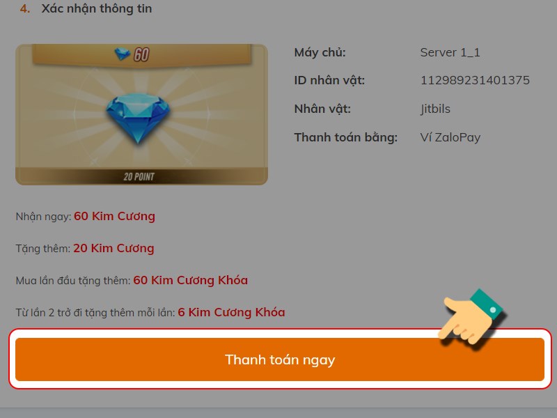 Xác nhận thanh toán Xác nhận thanh toán