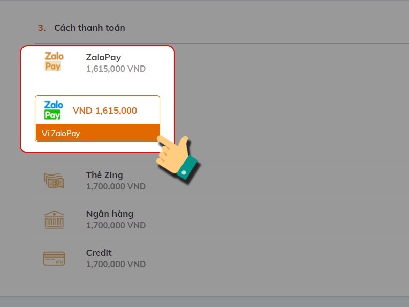 Nạp bằng ZaloPay Nạp bằng ZaloPay