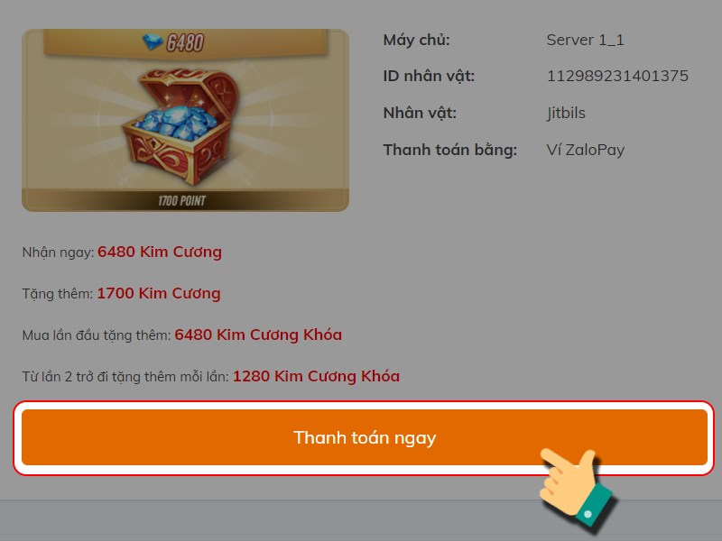 Thanh toán ngay Thanh toán ngay