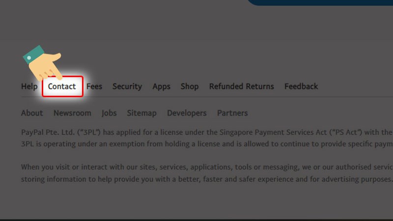 Nhấn v&agrave;o mục Contact (Li&ecirc;n hệ)