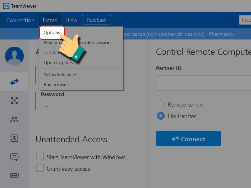 Chọn tiếp Options (Các tùy chọn). Chọn tiếp Options (Các tùy chọn).