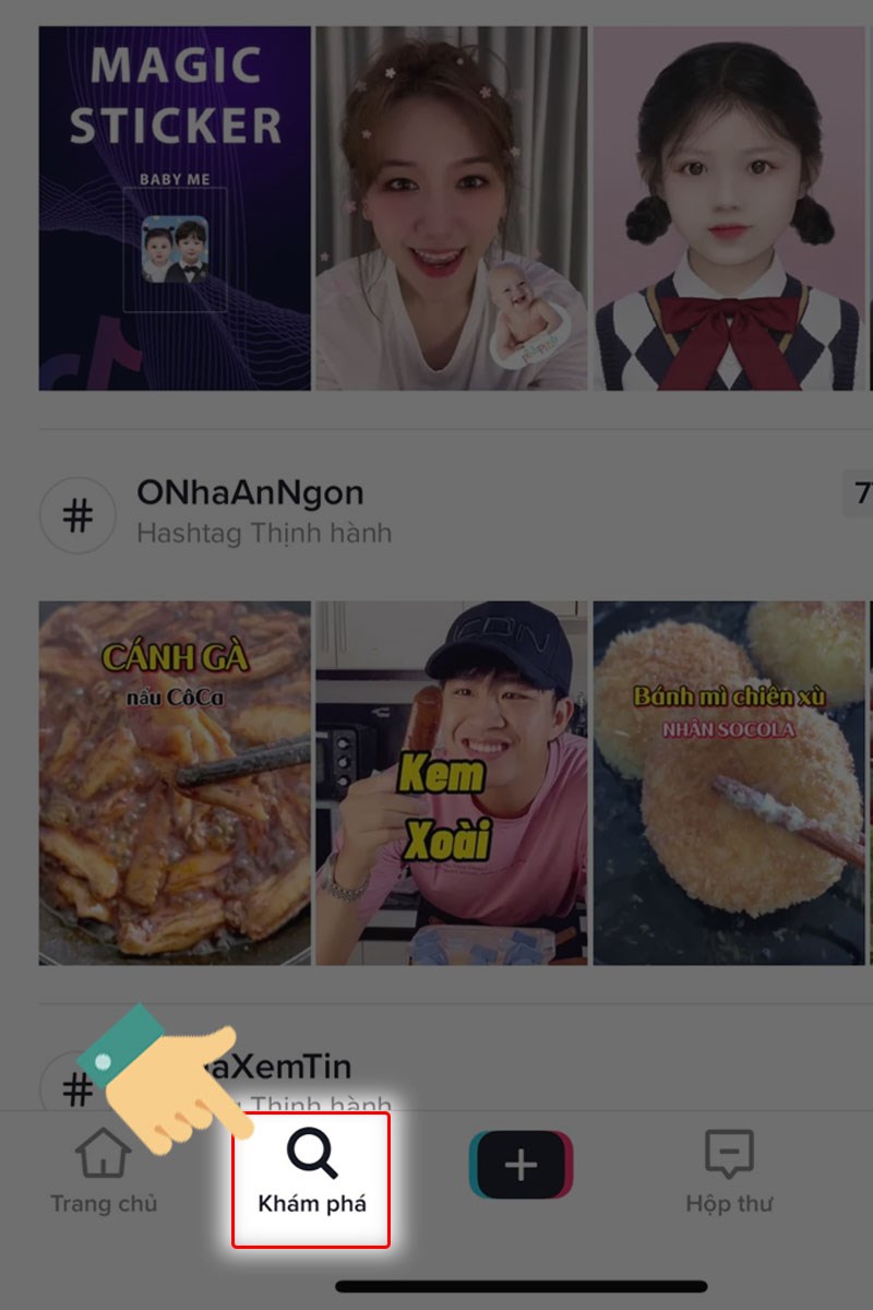 Nhấn v&agrave;o mục Kh&aacute;m ph&aacute; b&ecirc;n dưới thanh c&ocirc;ng cụ