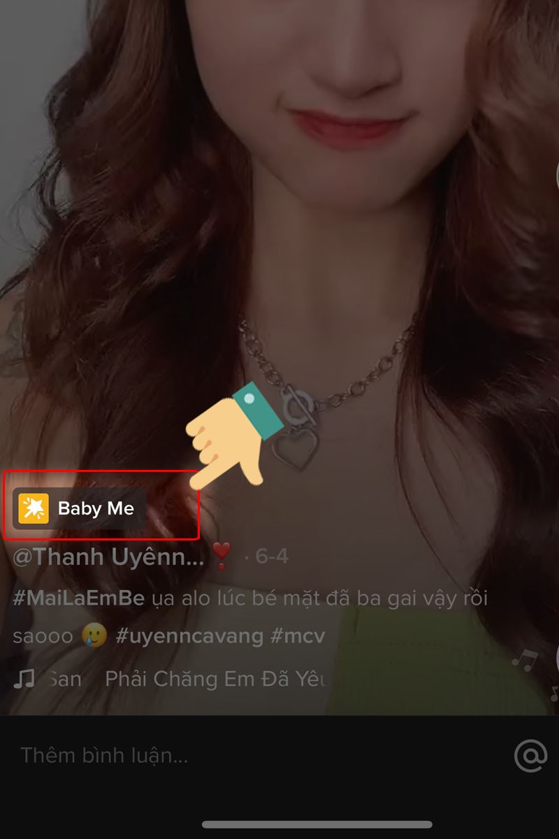 Nhấn v&agrave;o mục Baby Me để lựa chọn quay video