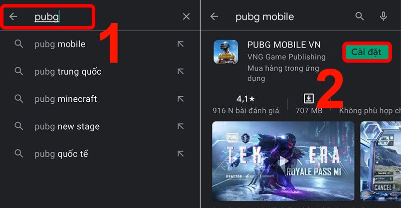 Hướng dẫn tải game PUBG cho Android