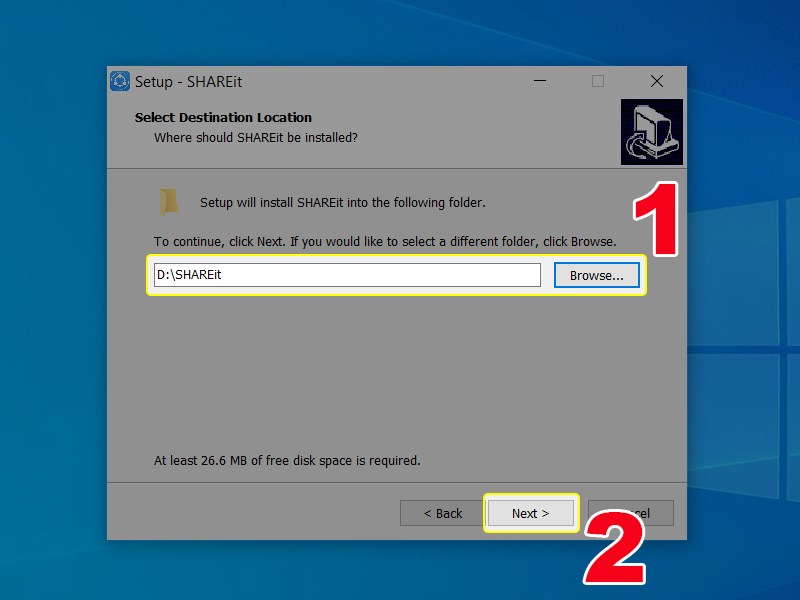Chọn thư mục c&agrave;i đặt