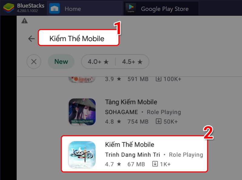 Tìm kiếm game