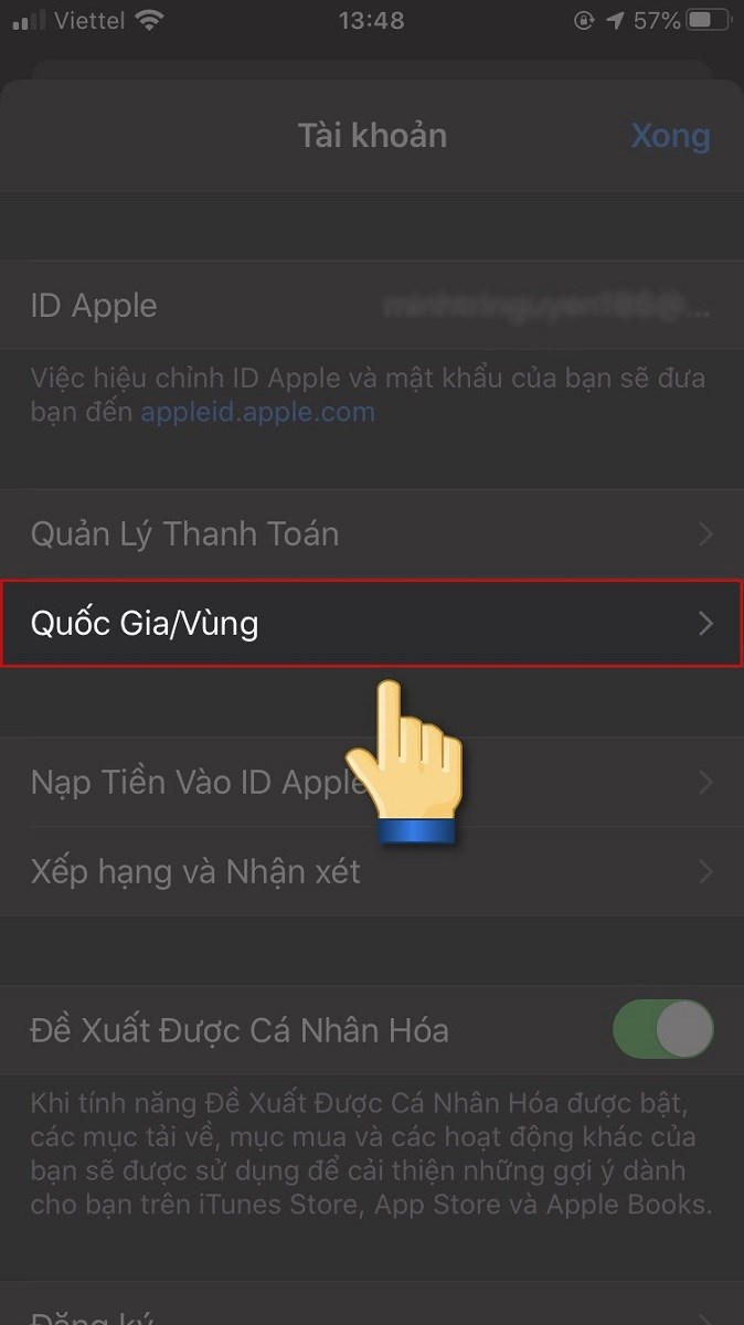Chọn Quốc gia/Vùng