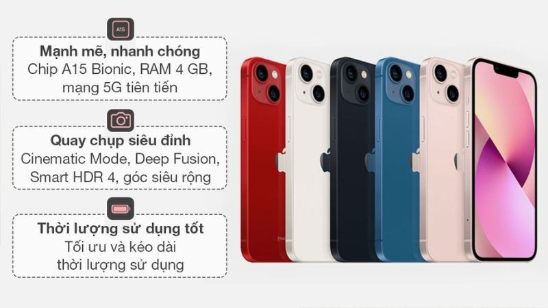 iPhone 13 màu hồng cực dễ thương cho phái nữ