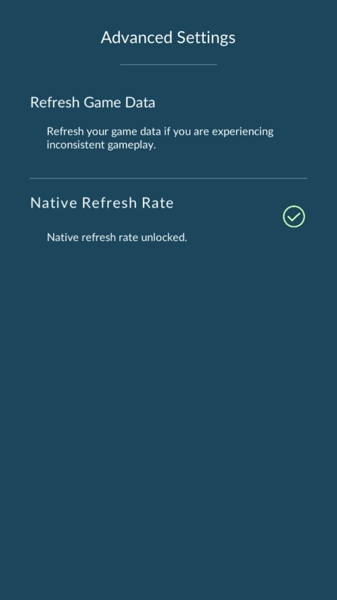 T&iacute;nh năng Native Refresh Rate