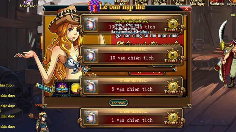 Hệ thống sẽ thông báo bạn nhận được phần thưởng từ code này Hệ thống sẽ thông báo bạn nhận được phần thưởng từ code này