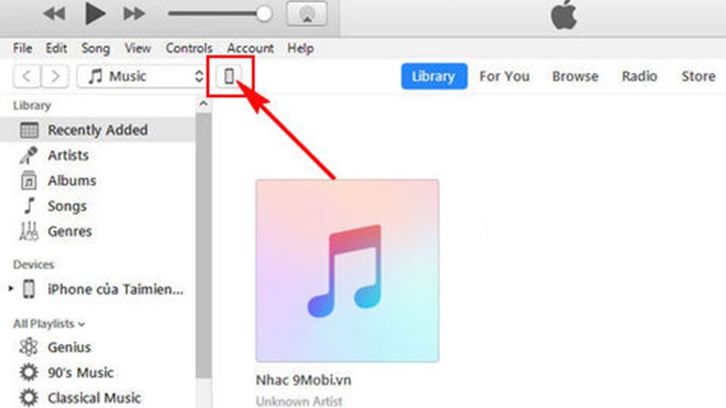 Mở ứng dụng iTunes Mở ứng dụng iTunes