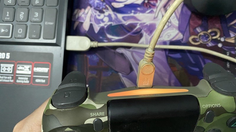 Kết nối tay cầm bằng d&acirc;y