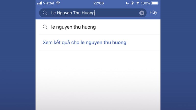 không thể tìm trên Facebook