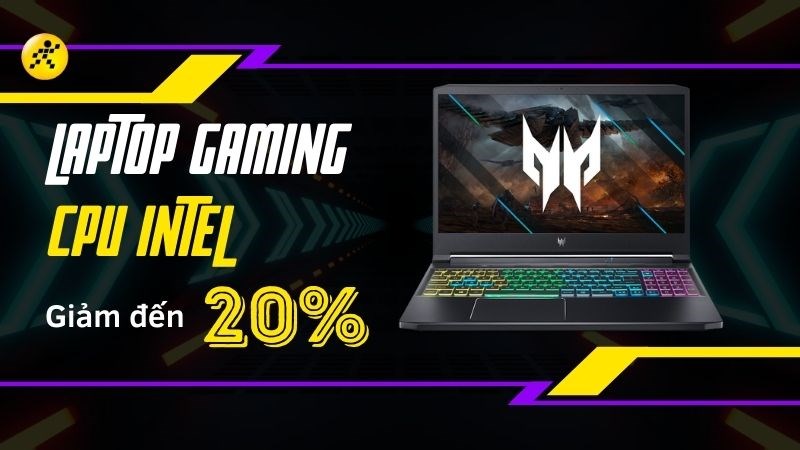 Giảm sốc đến 20% Laptop Gaming CPU Intel - Tậu ngay để nâng tầm trải nghiệm chiến game nào bạn ơi! Giảm sốc đến 20% Laptop Gaming CPU Intel - Tậu ngay để nâng tầm trải nghiệm chiến game nào bạn ơi!
