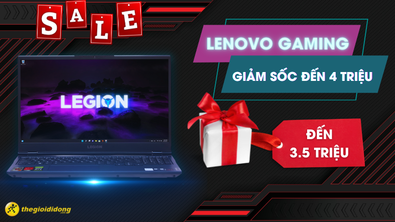 Laptop Lenovo Gaming đồng loạt giảm sốc đến 4 triệu, nhận bộ quà gaming trị giá đến 3.5 triệu