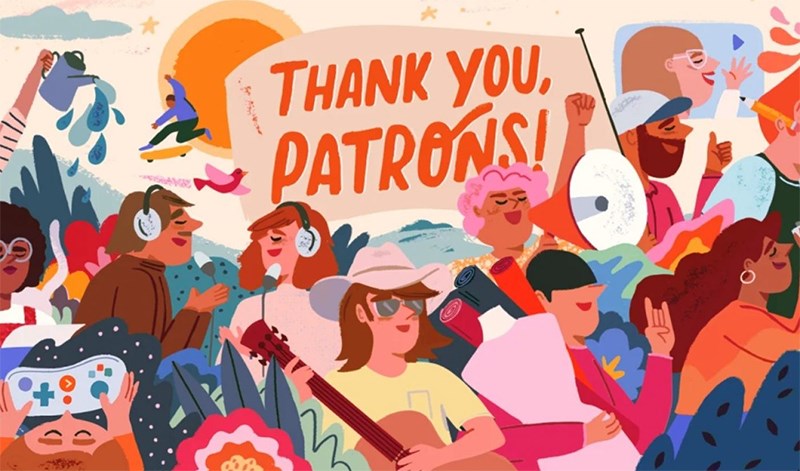 Patreon mang lại nhiều lợi ích cho creators