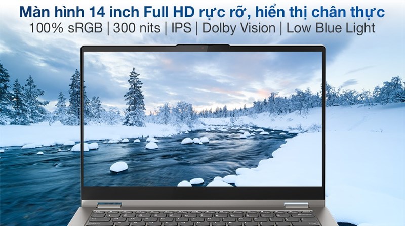 M&agrave;n h&igrave;nh 14 inch Full HD rực rỡ, sắc n&eacute;t