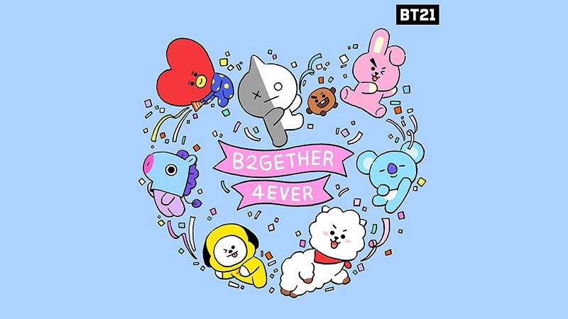 BT21 #Koya #RJ #Shooky #Mang #Chimmy #Tata #Cooky #Van | 방탄소년단 배경화면, 배경화면,  오타쿠