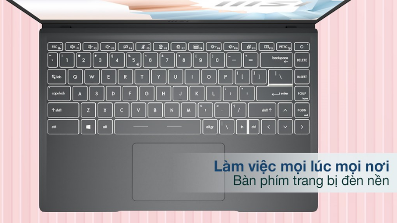 Bàn phím dạng Tenkeyless với các nút bấm cực nhạy cùng đèn nền hấp dẫn